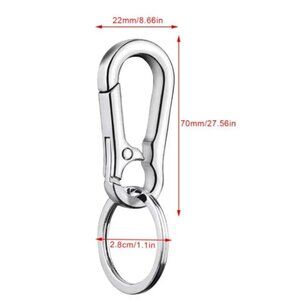 Stainless Steel Buckle Belt Keychain Keyring Holder